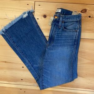 NWT MADEWELL Distressed flare